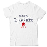 T-shirt pompier Enfant - Ma maman ce super héros ! - POMPIER SHOP