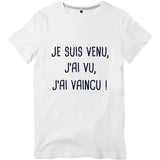 T-shirt pompier Homme - Je suis venu j'ai vu j'ai vaincu - POMPIER SHOP