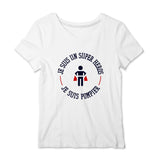 T-shirt pompier Femme - Je suis un super héros - POMPIER SHOP