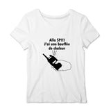 T-shirt pompier Femme - J'ai une bouffée de chaleur ! - POMPIER SHOP