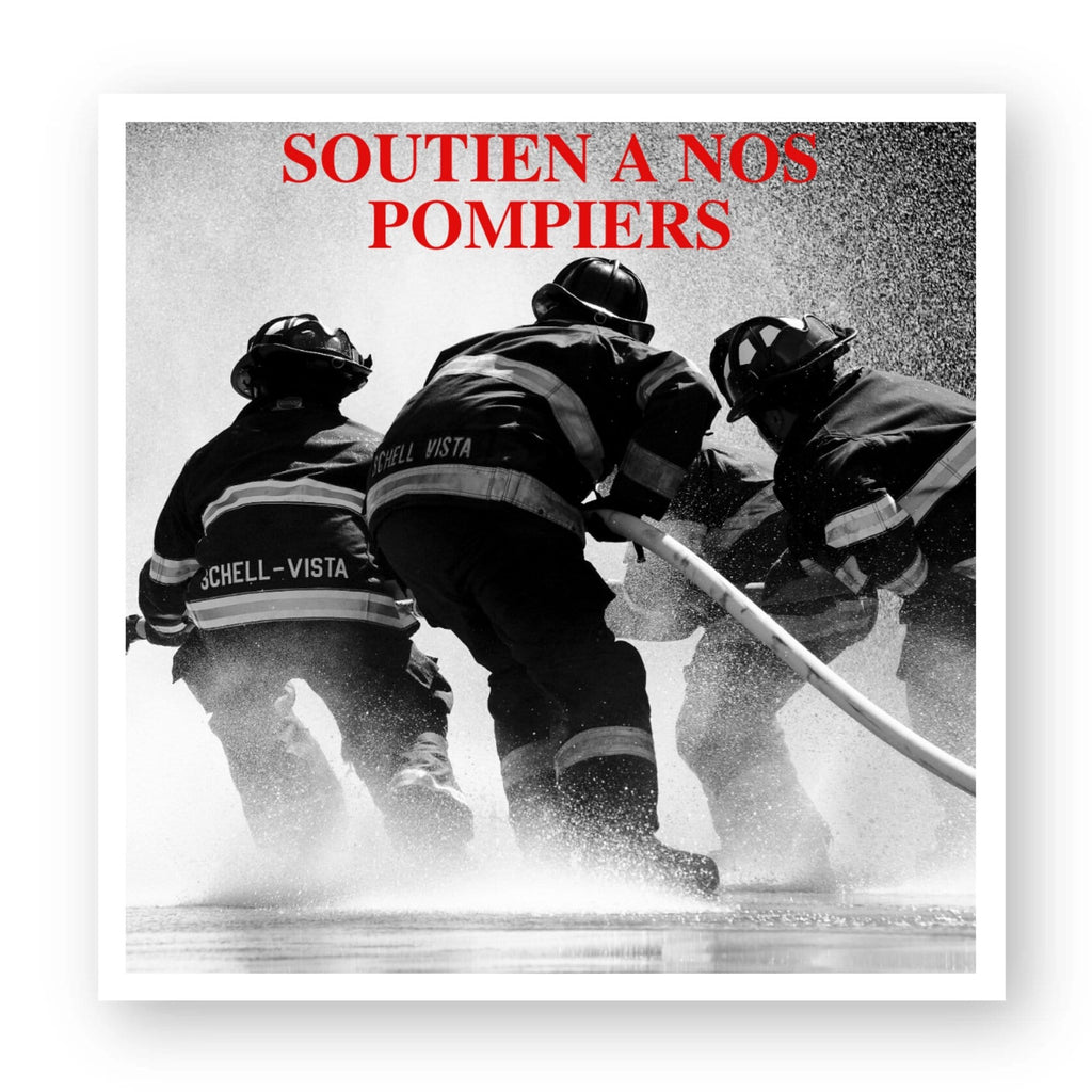 Sticker pompier - Soutien à nos pompiers | POMPIER SHOP