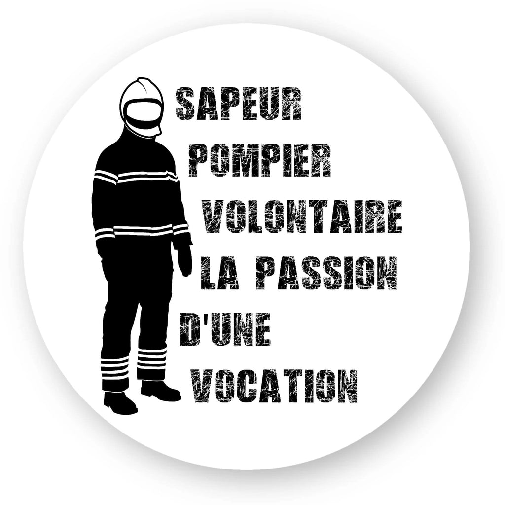 Sticker pompier - Sapeur pompier volontaire la passion d'une vocation ...