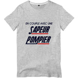 T-shirt pompier Homme - En couple avec une sapeur pompier - POMPIER SHOP