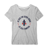 T-shirt pompier Femme - Je suis un super héros - POMPIER SHOP