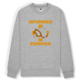 Sweat-shirt pompier unisexe - Infirmier pompier - POMPIER SHOP