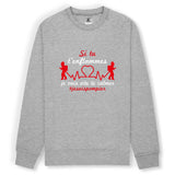 Sweat-shirt pompier unisexe - Si tu t'enflammes je vais vite te calmer #jesuispompier - POMPIER SHOP