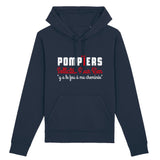Sweat-shirt à capuche pompier unisexe - Pompiers sollicités pour rien y a le feu à ma cheminée - POMPIER SHOP