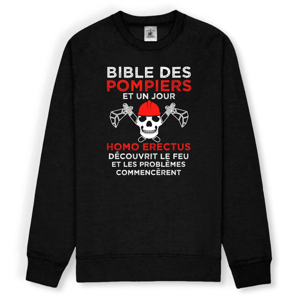Sweat-shirt pompier unisexe - Bible des pompiers - POMPIER SHOP