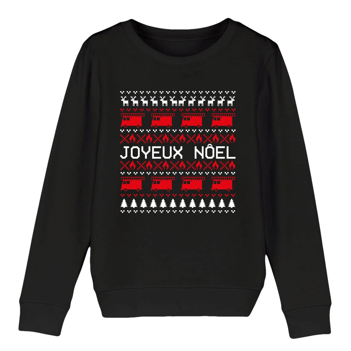 Sweat-shirt pompier Enfant - Joyeux Noël! - POMPIER SHOP