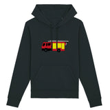 Sweat à capuche pompier unisexe - Camion de pompier français - POMPIER SHOP
