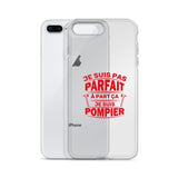 Coque iPhone - Je ne suis pas parfait à part ça je suis pompier - POMPIER SHOP