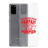 Coque Samsung - Je ne suis pas parfait à part ça je suis pompier - POMPIER SHOP